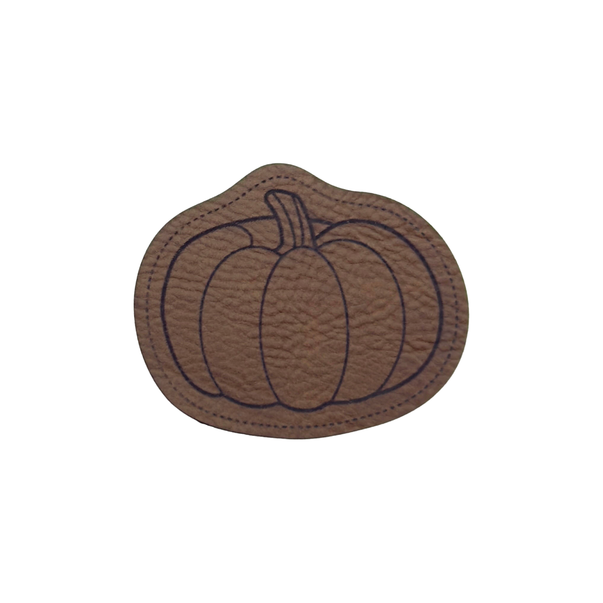 artificial leather label "Pumpkin"