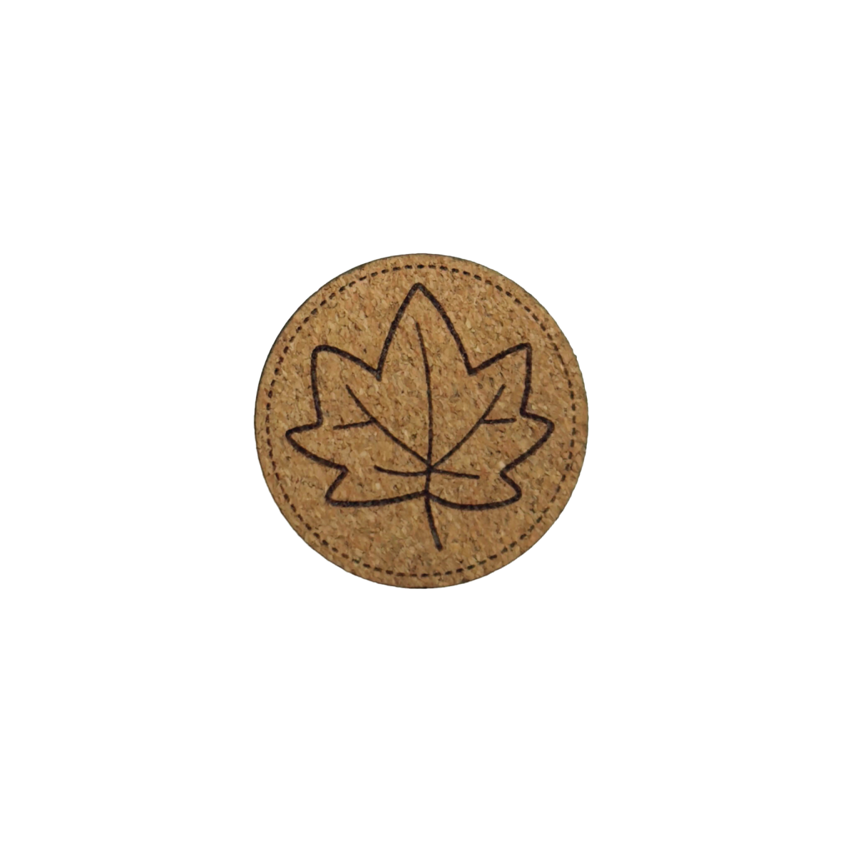 artificial leather label "Maple Leaf"