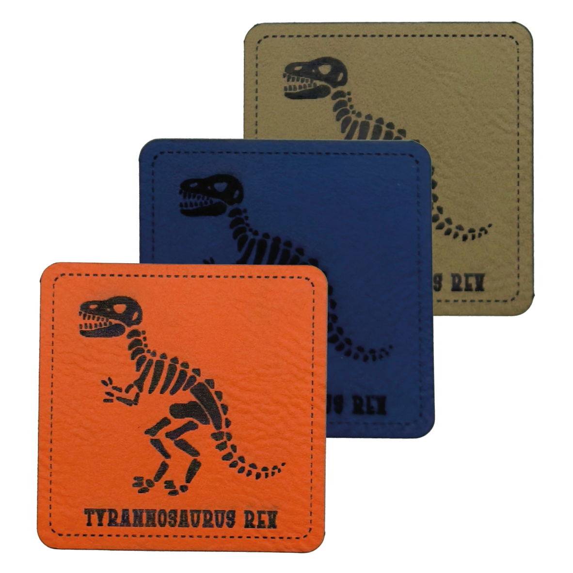Kunstlederlabel "Dino-Skelett Tyrannosaurus Rex 2"