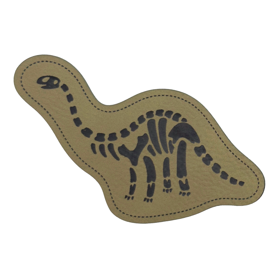 Kunstlederlabel "Dino-Skelett Brachiosaurus"