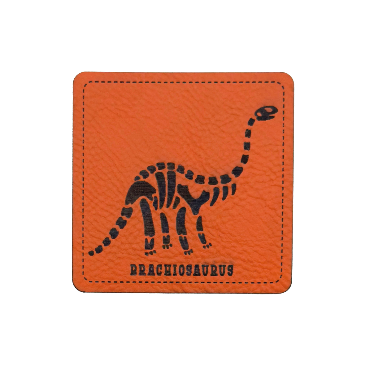 Kunstlederlabel "Dino-Skelett Brachiosaurus 2"