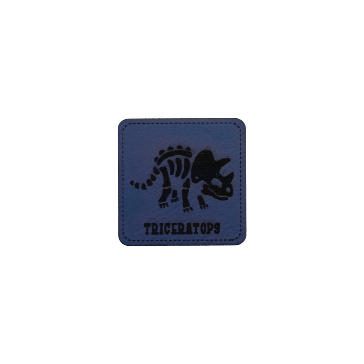 Kunstlederlabel "Dino-Skelett Triceratops"