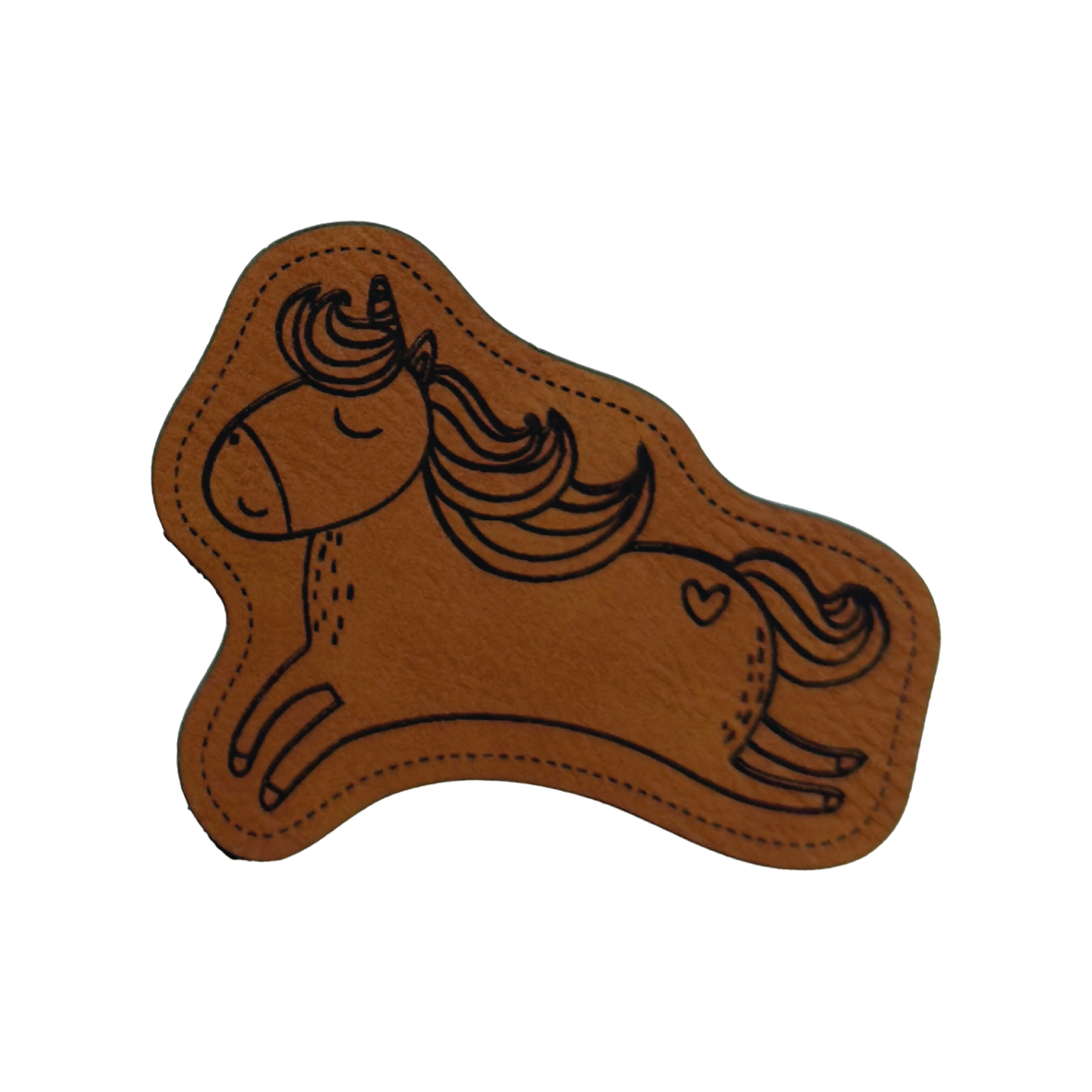 faux leather label "Unicorn Number 2"