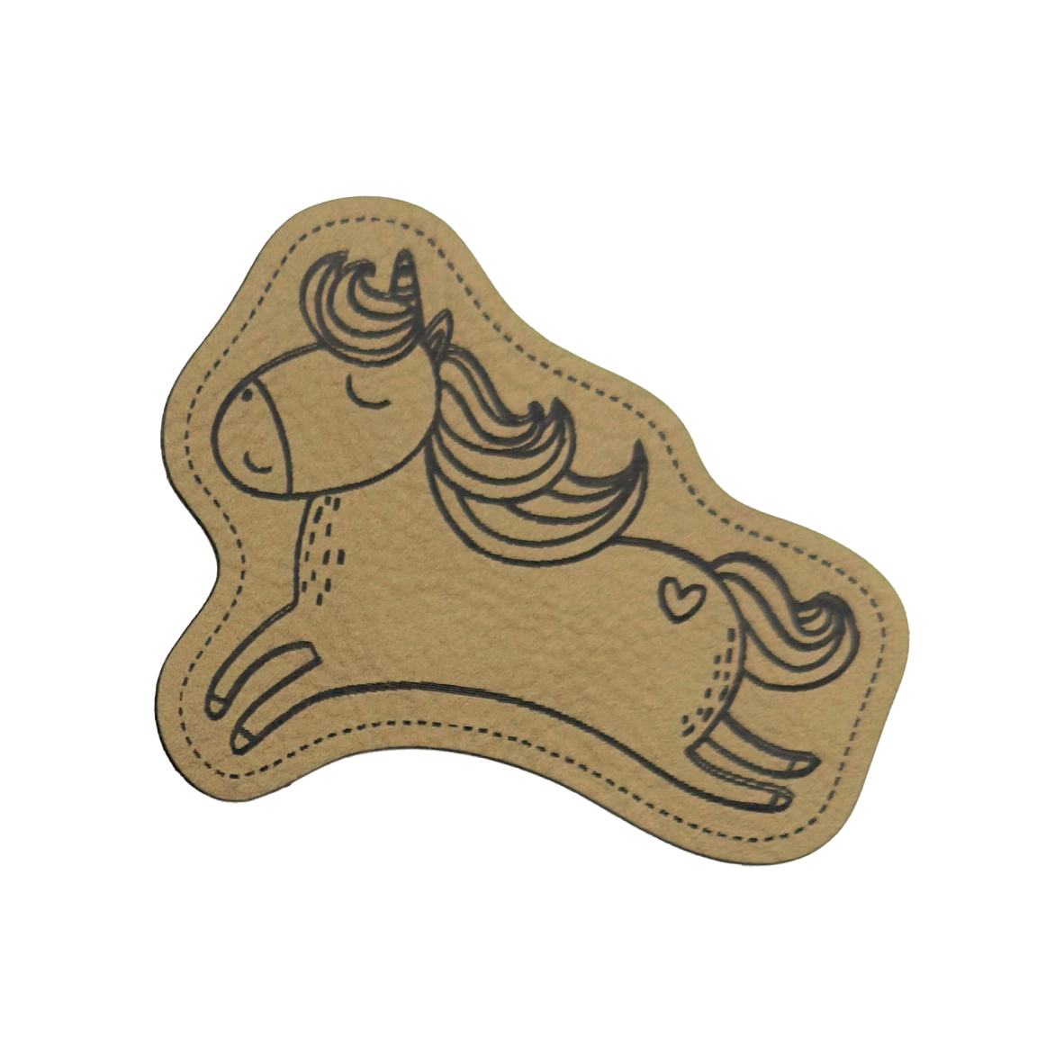 faux leather label "Unicorn Number 2"