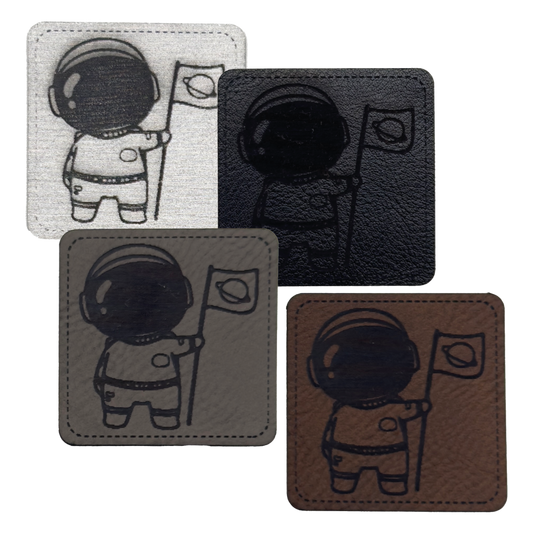 artificial leather label "Astronaut"