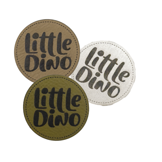 artificial leather label "Little Dino"
