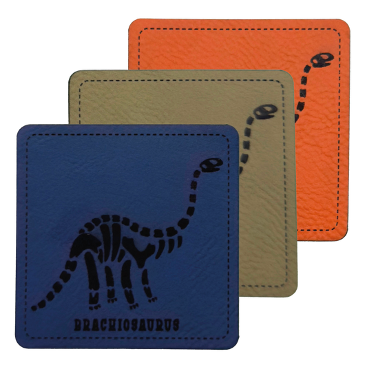 Kunstlederlabel "Dino-Skelett Brachiosaurus 2"