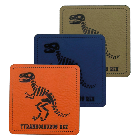Kunstlederlabel "Dino-Skelett Tyrannosaurus Rex 2"