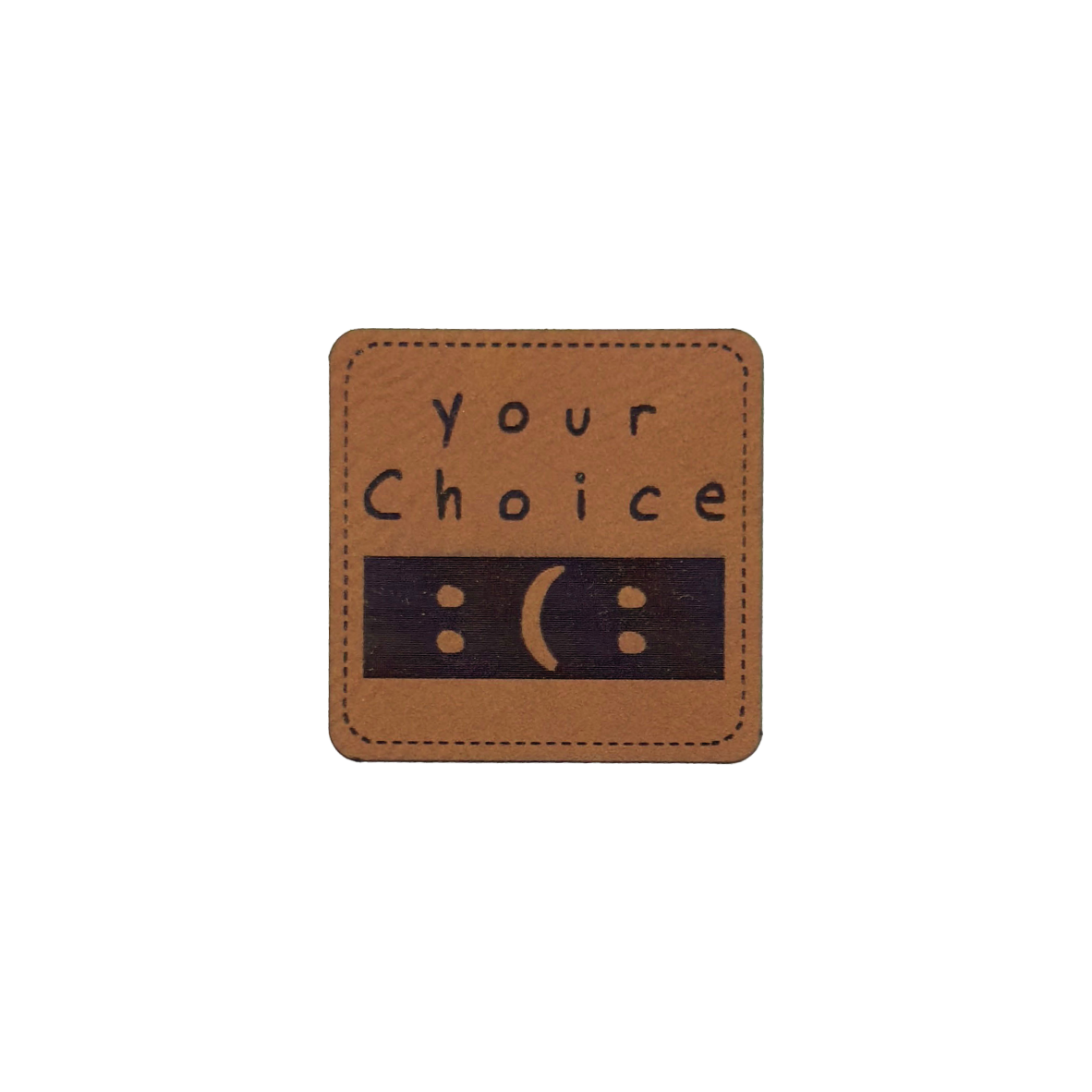 artificial leather label "Your Choice"