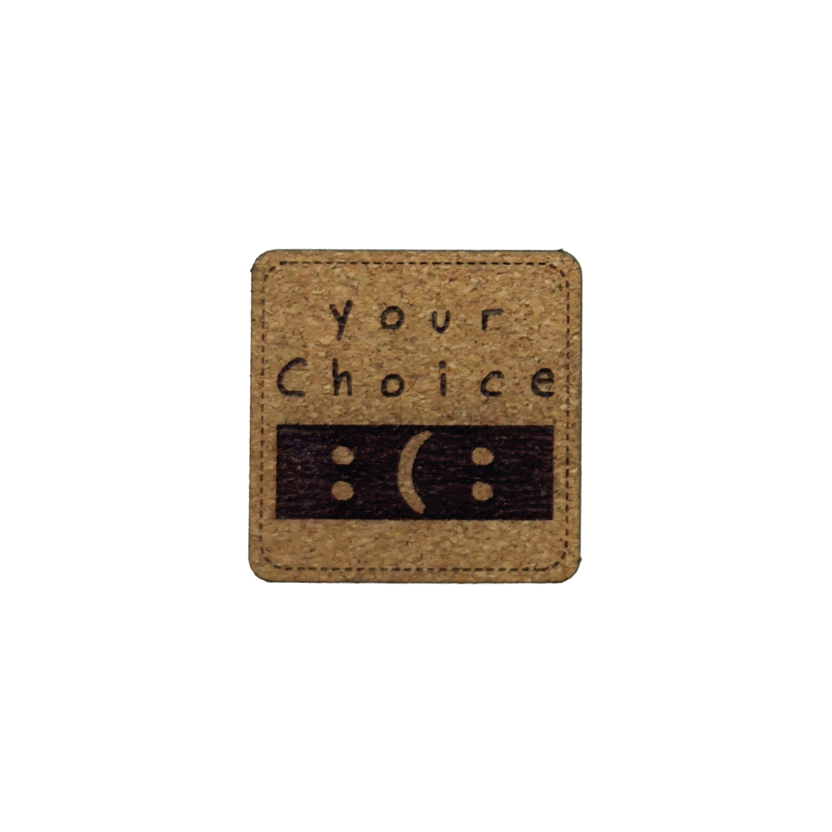 artificial leather label "Your Choice"