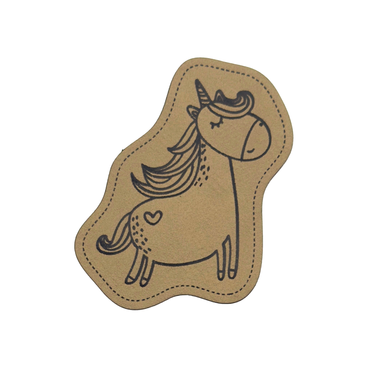 artificial leather label "Unicorn Number 1"